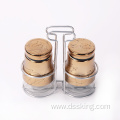 Eco-friendly Air tight Preserving Sealed Nut Glass Storage Jar With cream jar honey jar